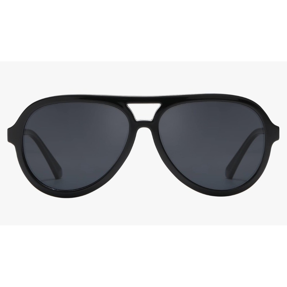 DUCO Retro‎ Aviator Polarized Sunglasses Women Men Vintage Double Bridge Sun...